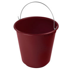 Red Plastic Pail 11.5qt