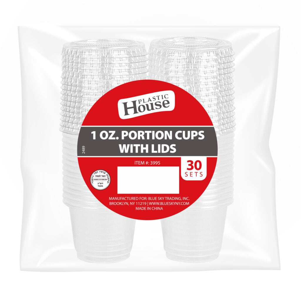 Portion Cups w/Lids oz Plastic House
