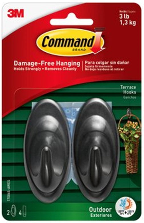 Medium Slate Terrace Hook Command