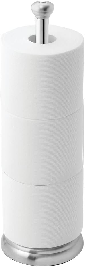 Toilet Paper Holder Stand | Rust-Resistant | Holds 3+ Rolls | InterDesign
