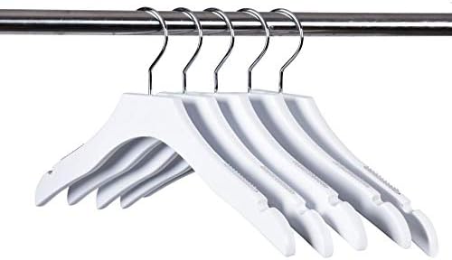 Wood Kid Size Hangers White 13" 5PK Quality Hangers