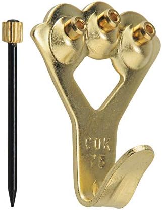 OOK Picture Hanger | Brass Plated | 75 lb | Model 533012 | Hillman