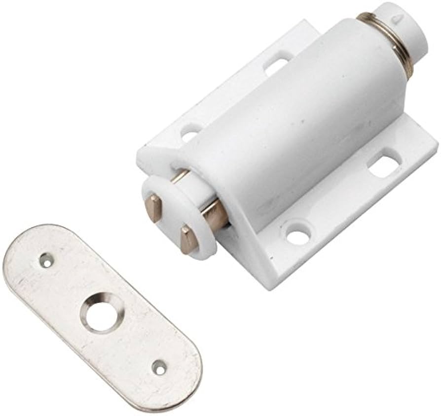 Magnetic Touch Latch | Single Unit | White | Tuff Stuff