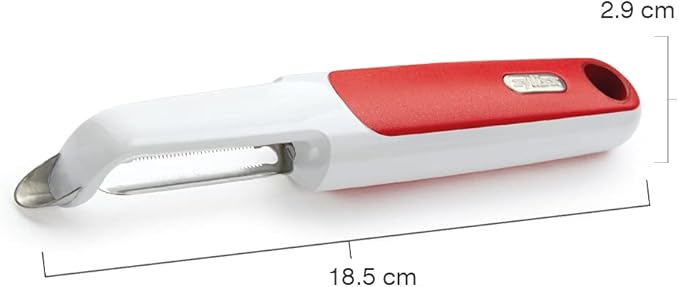 Zyliss Peeler Soft Skin | Red | Perfect for Fruits & Vegetables | Stainless Steel