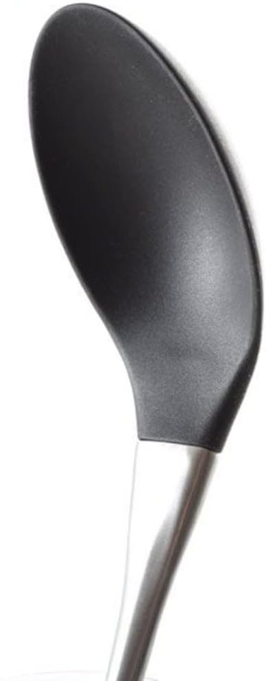 Solid Spoon | Silicone & Stainless Steel | Black | Norpro