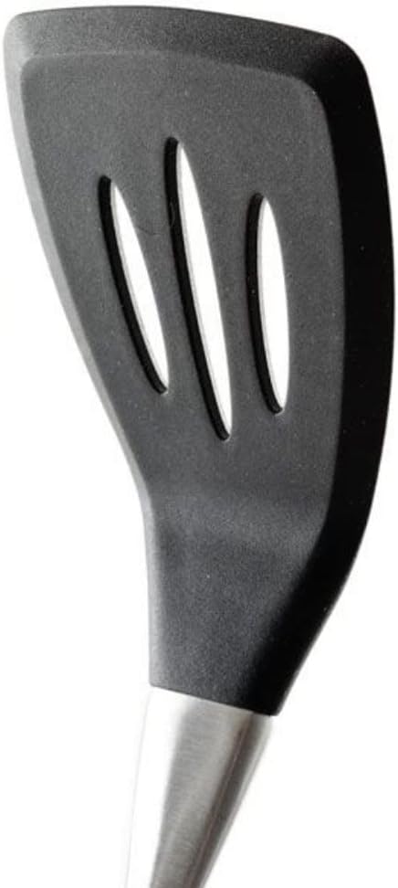 Slotted Turner | Silicone & Stainless Steel | Black | Norpro