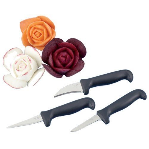 Paring Knife Japanese Stainless Steel | 3pcs Black | Chef Harvey