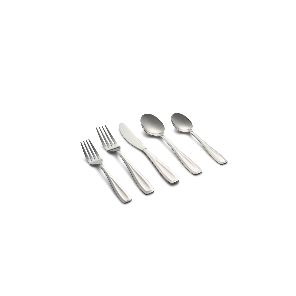20 pc Flatware Set | Waylen Mirror Piece | Silver | Cambridge