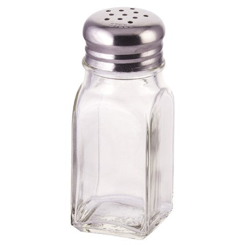 Salt Shaker With Mushroom Tops | Square Design | 2oz | Winco