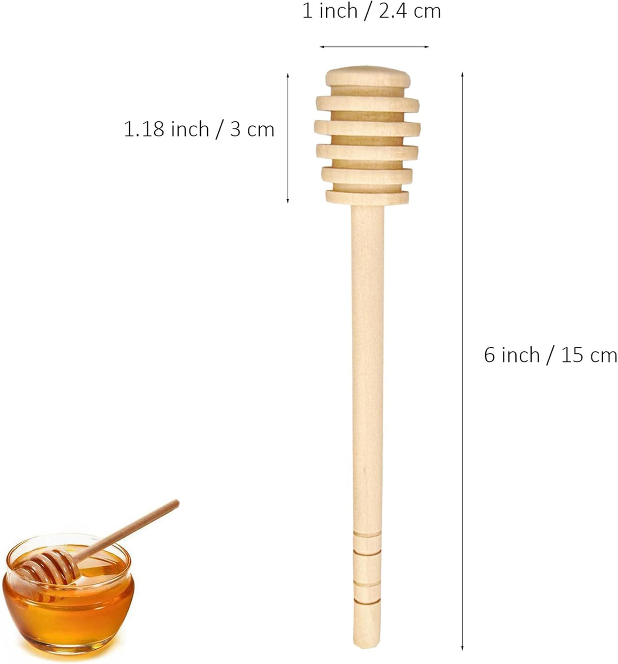 6" Honey Dipper