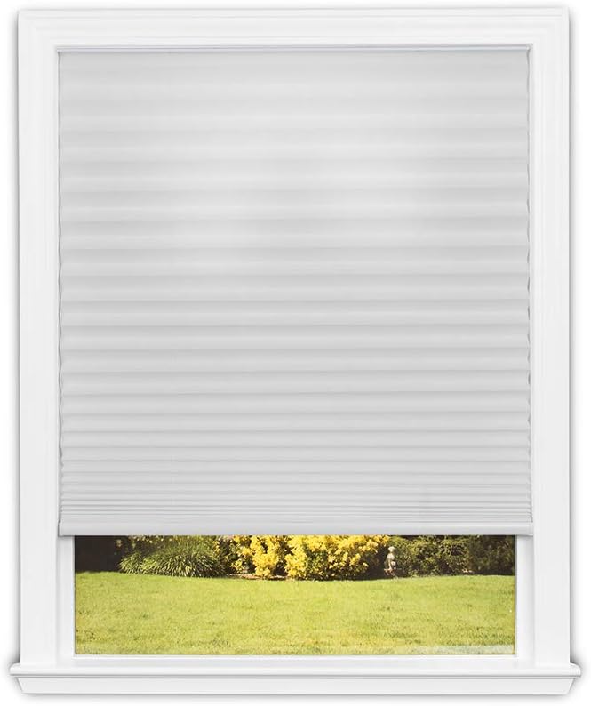 Peel N' Stick Paper Shades White 48" x 75"