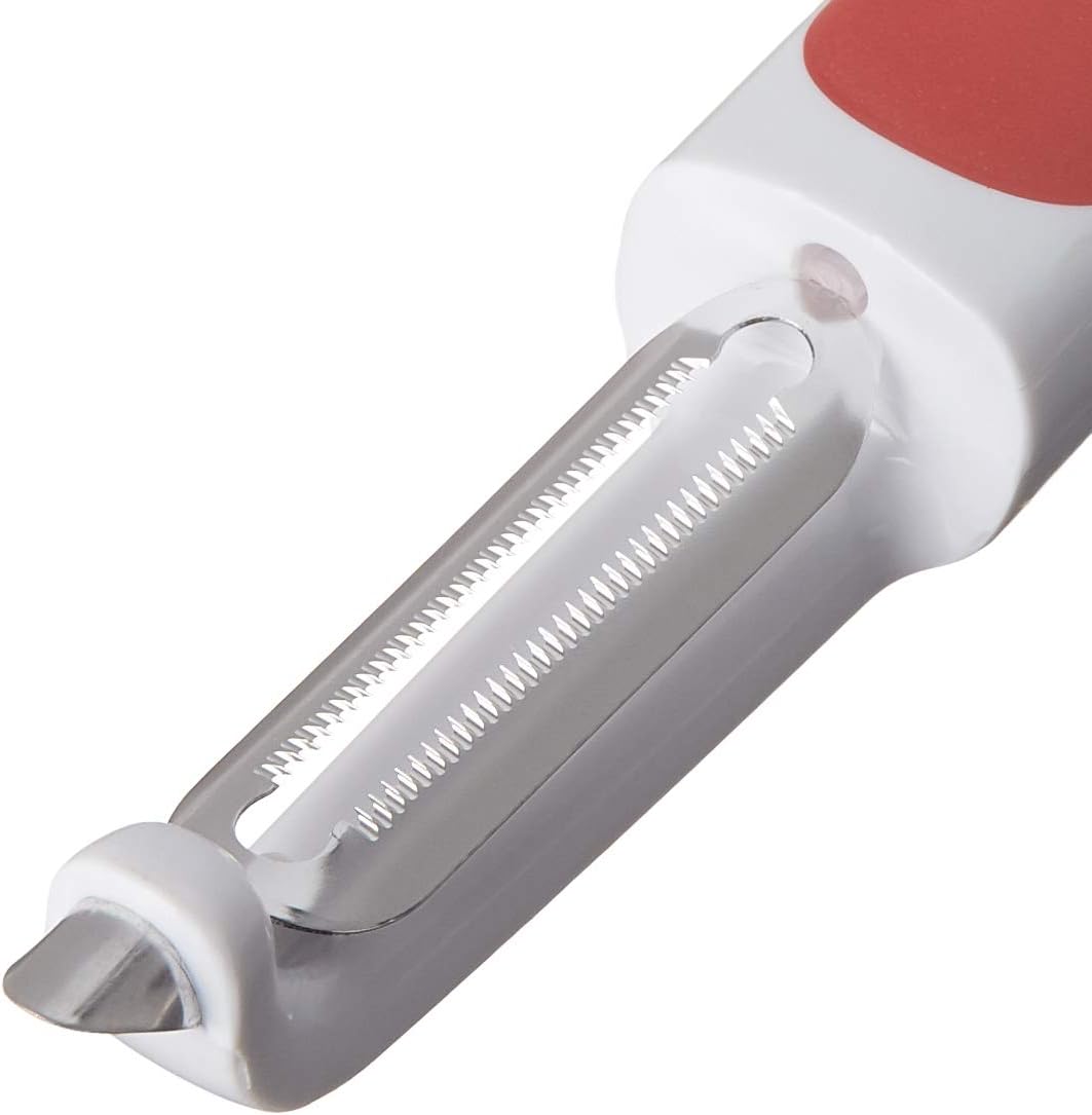 Zyliss Peeler Soft Skin | Red | Perfect for Fruits & Vegetables | Stainless Steel