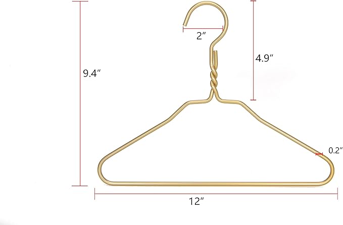 Kids Gold Hanger Quality Hangers