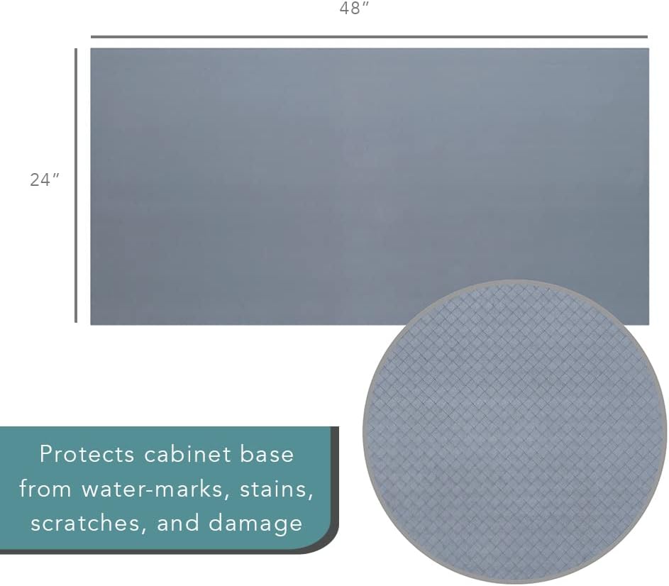 Under‑Sink Mat Non‑Adhesive | Grey | 24″ × 48″ | Con‑Tact