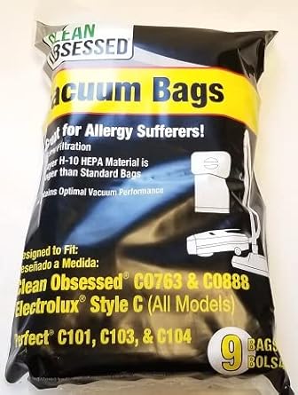Vacuum Bags Fits All Lux Canisters 9PK