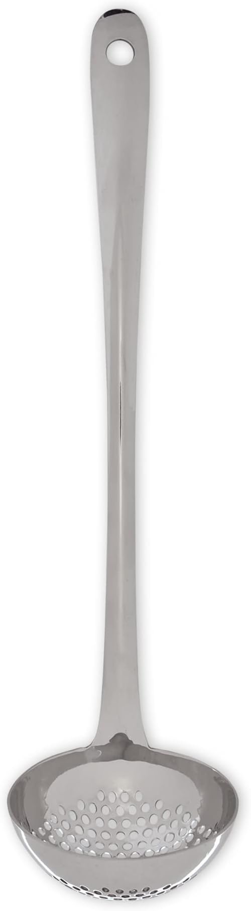 Straining Ladle | 13" Stainless Steel | Pierced Bowl for Draining | RSVP