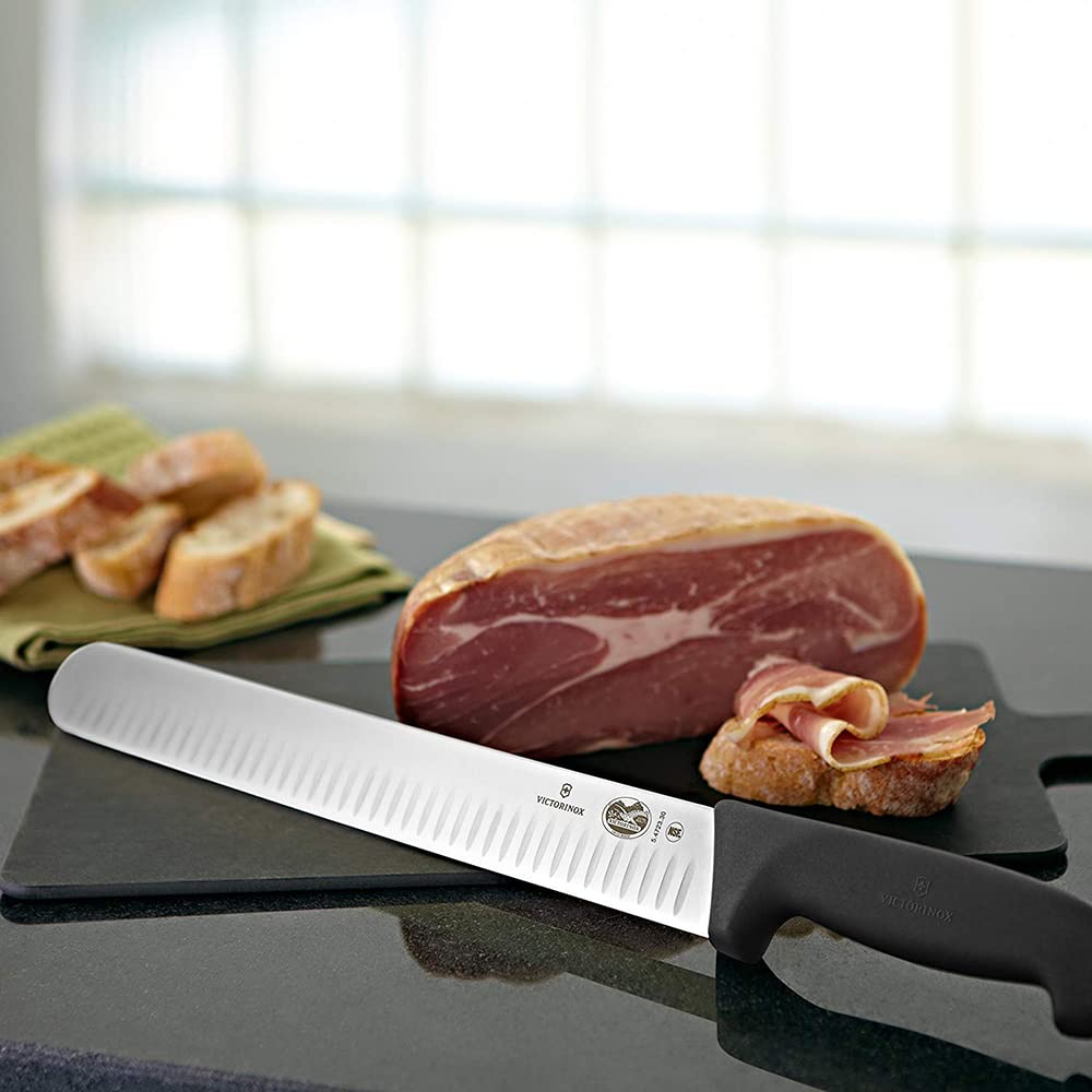Victorinox 12" Slicing Knife | Black Fibrox Handle | Round Tip