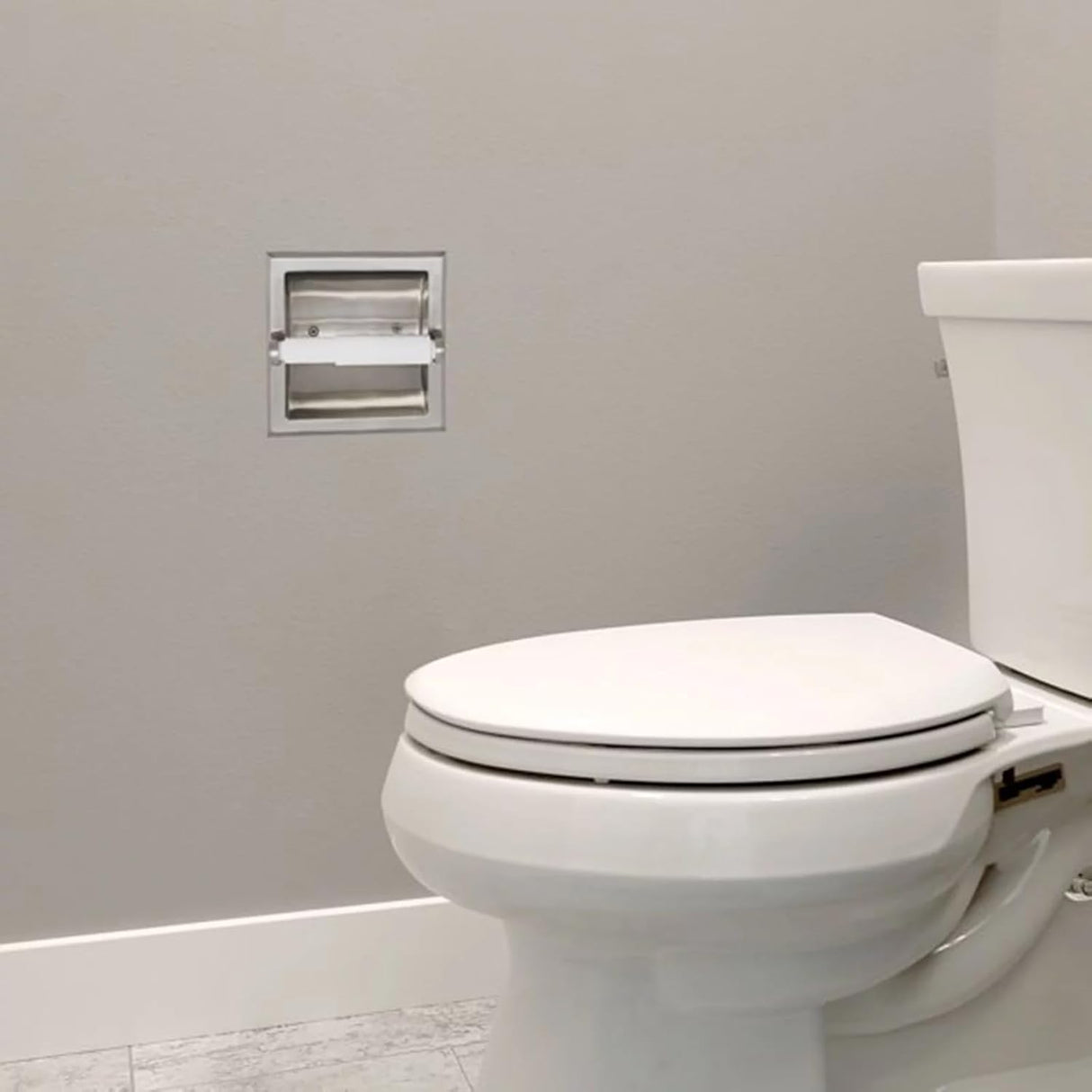 Toilet Paper Roller | Universal Fit | White Plastic | Plumb Tech