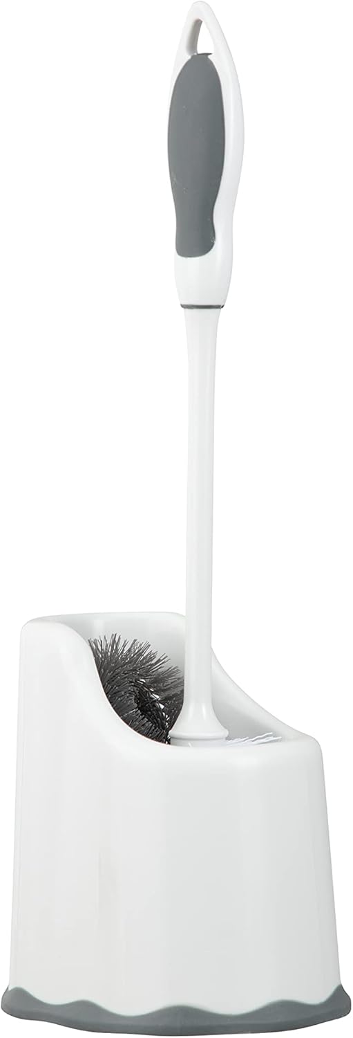 Toilet Brush w/ Lip & Caddy Grey Superio