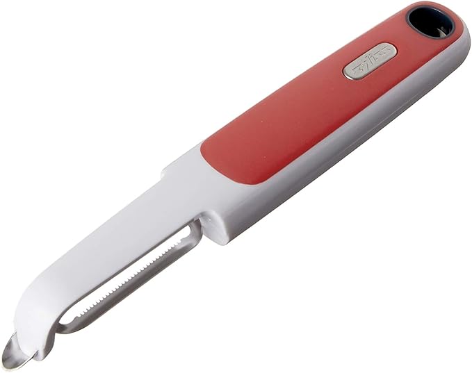 Zyliss Peeler Soft Skin | Red | Perfect for Fruits & Vegetables | Stainless Steel