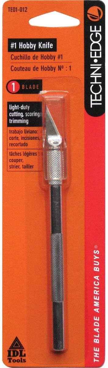 Hobby Knife Replaceable Blade | Aluminum Handle | Silver | Allway