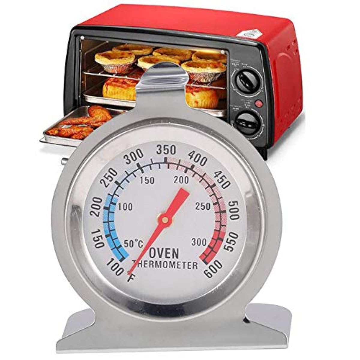 Analog Oven Thermometer | Model 3612 | 100-600°F | Stainless Steel | R&M