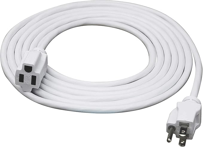 9' Extension Cord Grey DDON VOLT