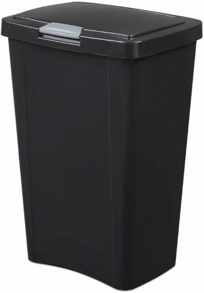 Trash Bin TouchTop 13 Gal Black Sterilite