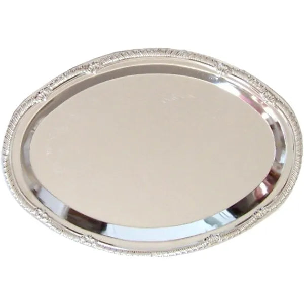 Nickel Tray Oval Shape A&M Judaica & Gifts