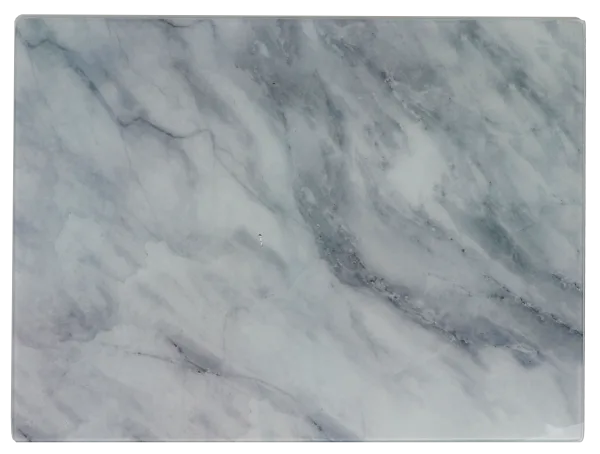 Glass Cutting Board Marble Large A&M Judaica & GIfts