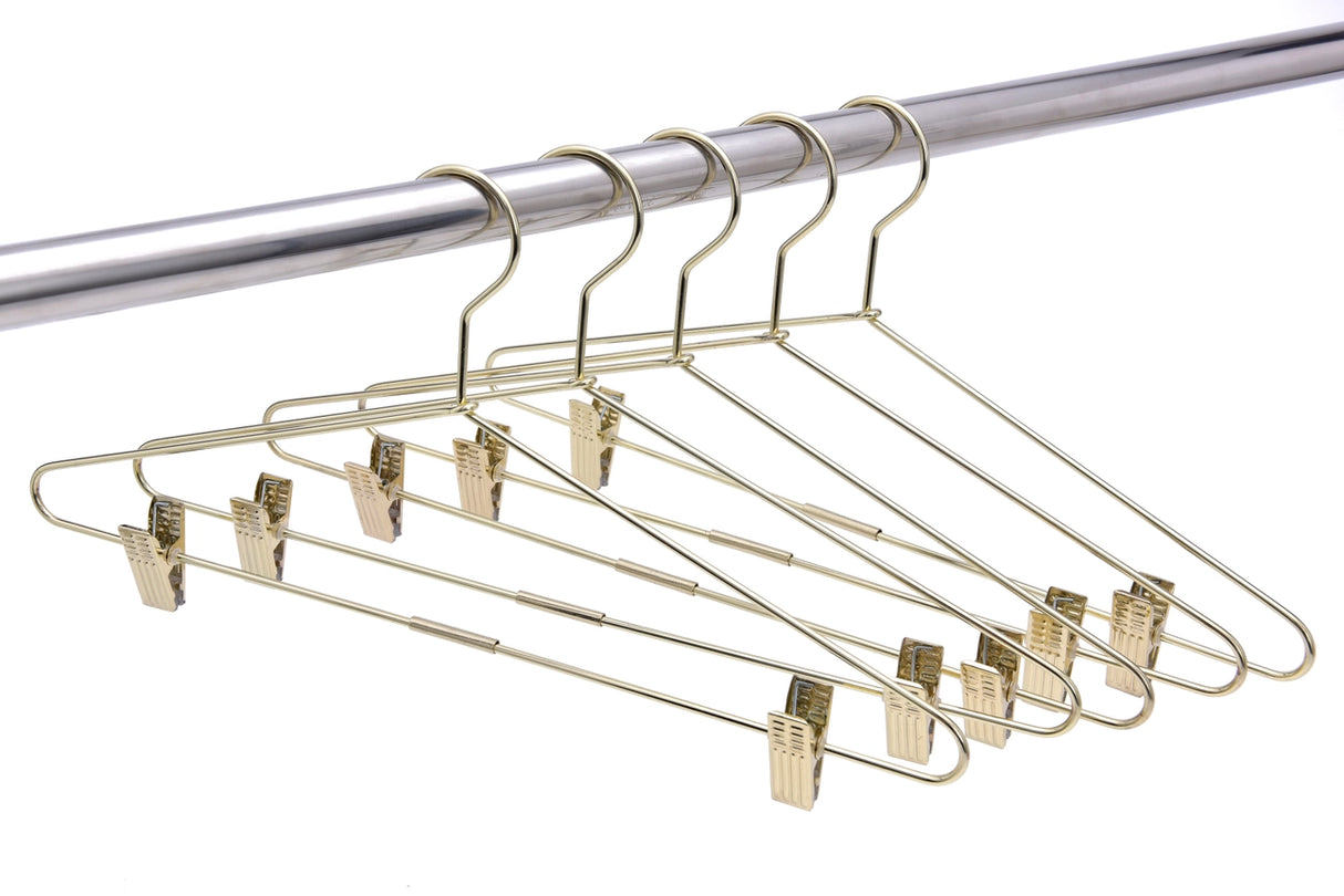Modern Gold Skirt Hangers 5PK - Quality Hangers