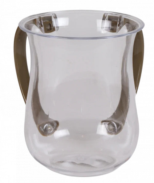 Clear Wash Cup w/ Gold Handle Netila