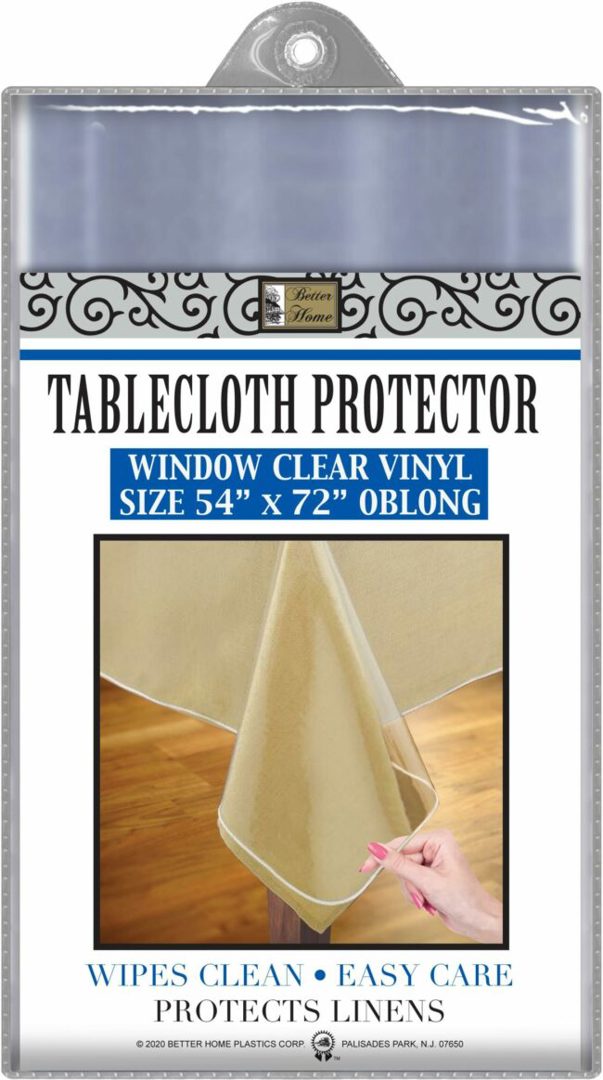 Clear Vinyl Table Protector | 54" x 72" | Better home