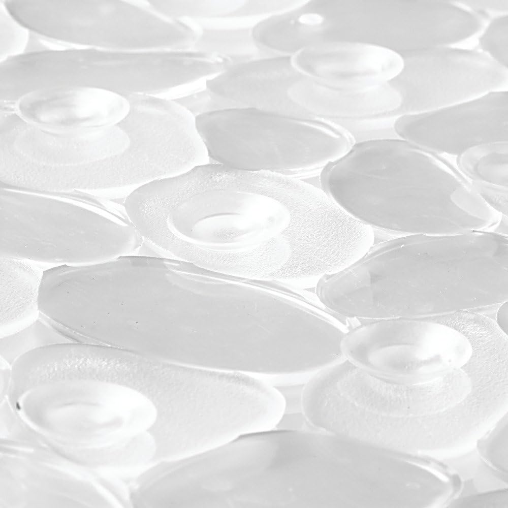 Non Slip Bath Mat | Clear Pebble Grip | InterDesign