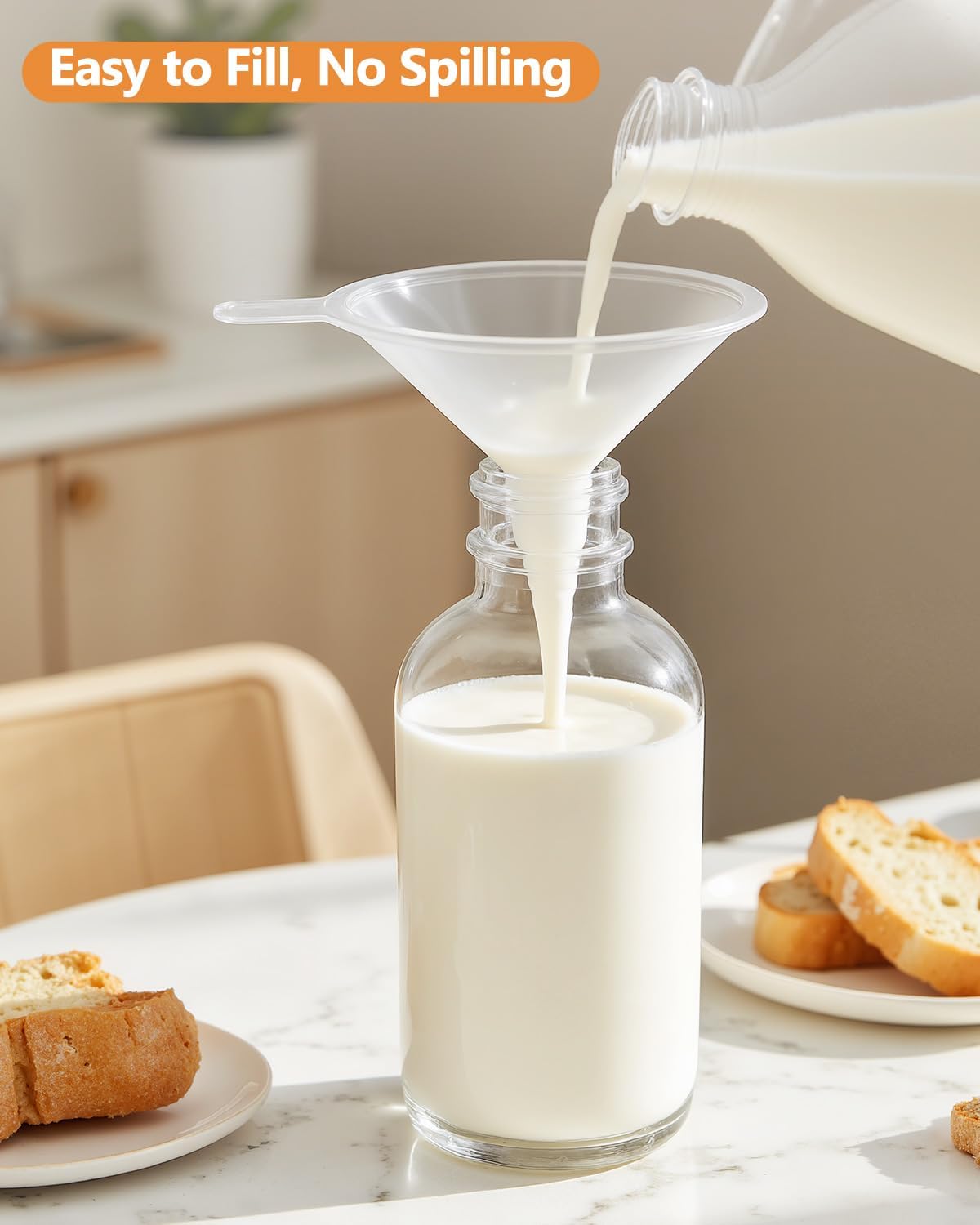 Boston Round Glass Bottles | 2oz | Clear