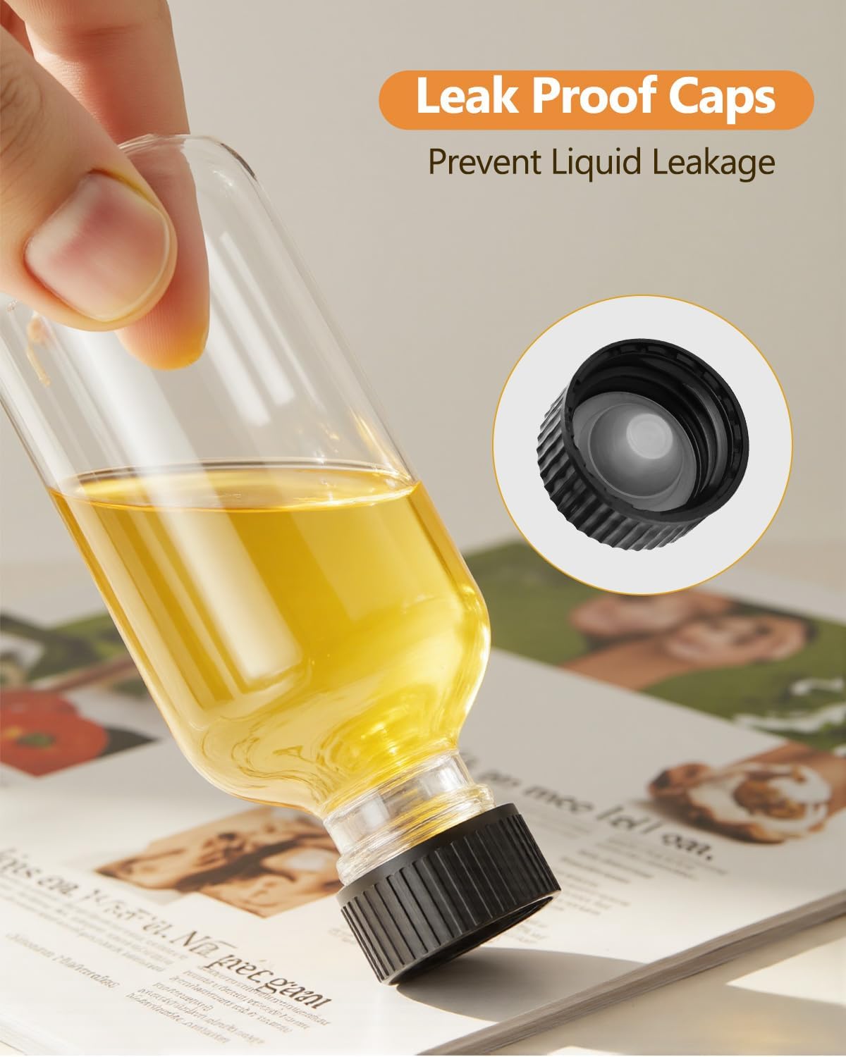 Boston Round Glass Bottles | 2oz | Clear