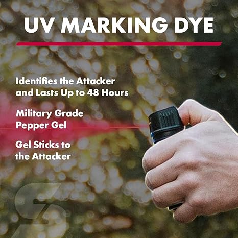 Pepper Gel With Belt Holster | Tactical Design | 1.8oz | SABRE