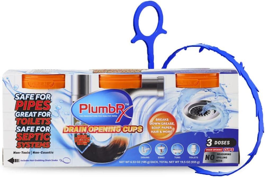 Drain Opener Cups 3 Doses Plumb RX
