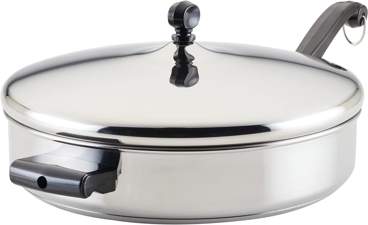 Farberware 4.5QT Fry Pan with Lid | Oven & Dishwasher Safe