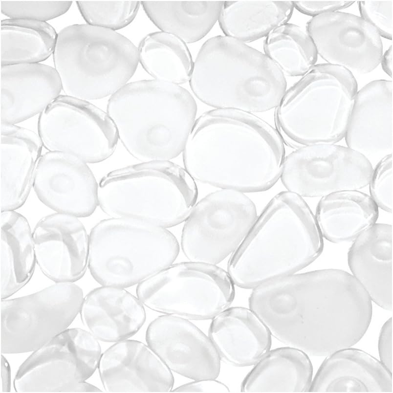 Non Slip Bath Mat | Clear Pebble Grip | InterDesign
