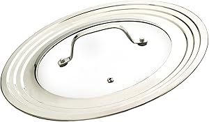 Universal Lid with Glass Insert | Fits 5.5"-9" Pans | Stainless Steel | RSVP