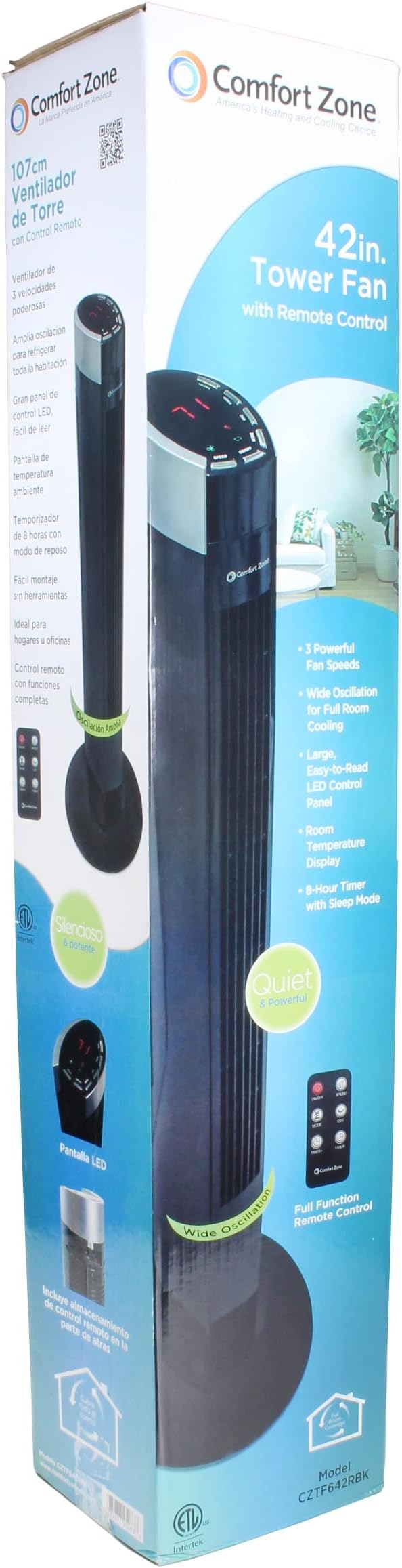 Tower Fan 42" Comfort Zone