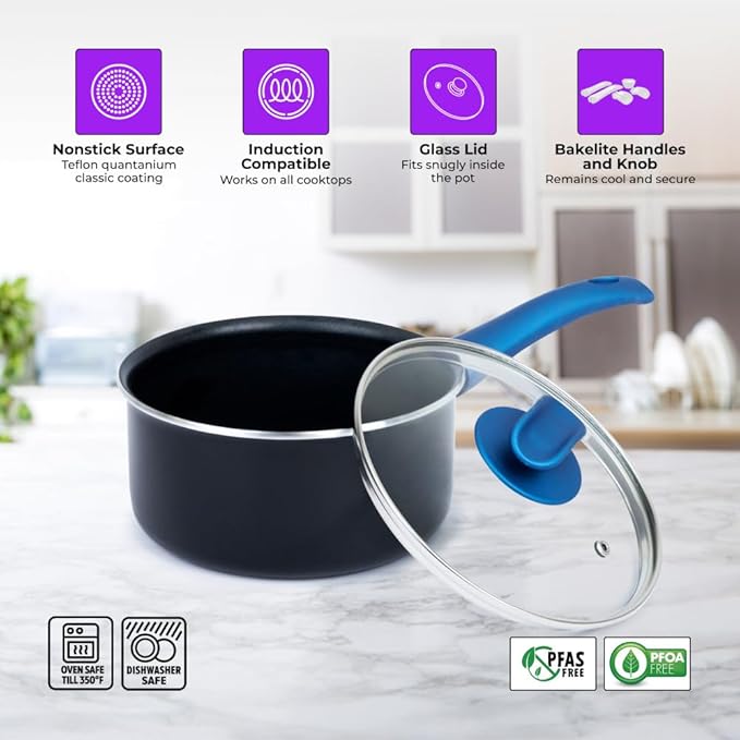 Stock Pot 5.75QT Black YBM