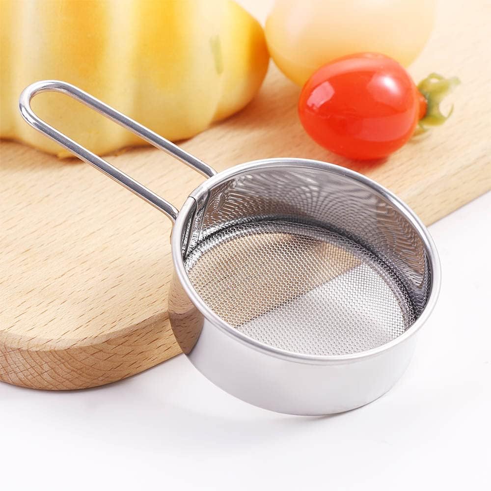 Fine Mesh Strainer | Stainless Steel Flour Sieve Filter | Flour Sifter | Sunjoy Tech