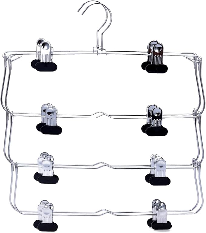 Foldable Metal 4 Tier Hangers