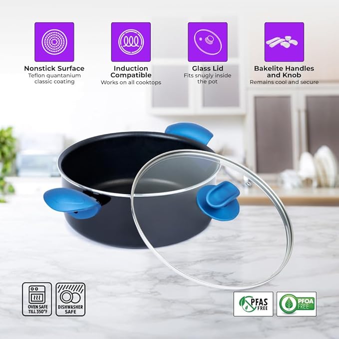 Stock Pot 5.75QT Black YBM