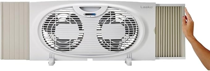 Lasko Twin Window Fan | Reversible Airflow | 120V