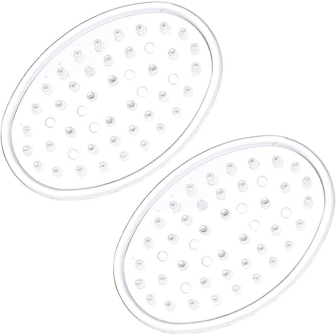 Soap Saver | Set of 2 Soap Dishes | Non-Slip | Clear Plastic | Better Houseware