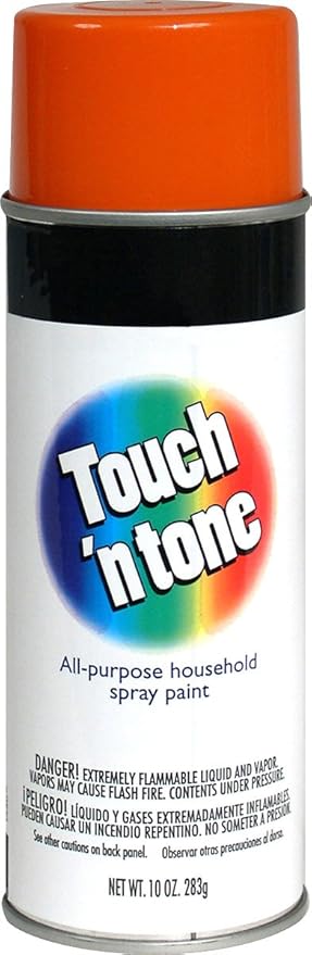 Touch 'n Tone Spray Paint | Gloss Orange | 10oz | Rust-Oleum