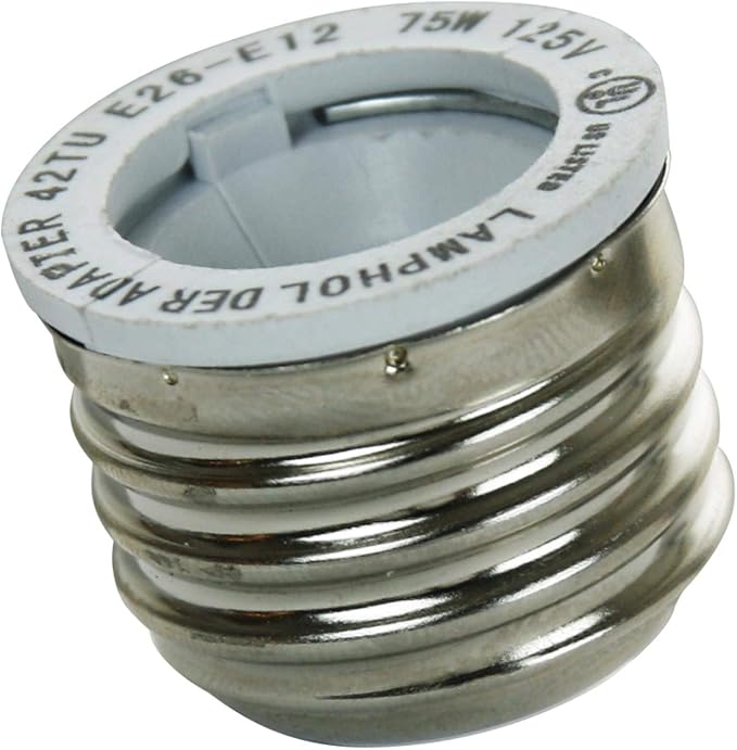 Medium Base To Candelabra Base Socket Sunlite